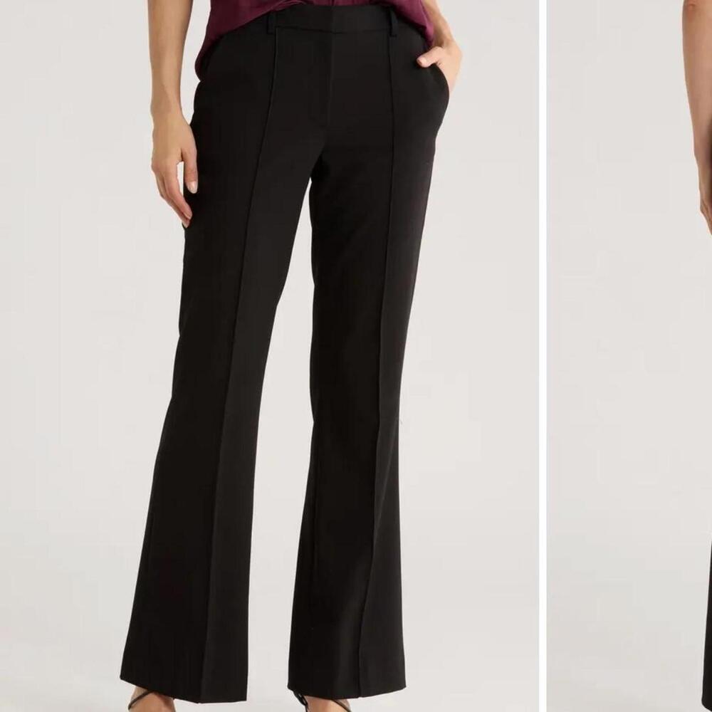 DKNY Pintuck Fit & Flare Trousers